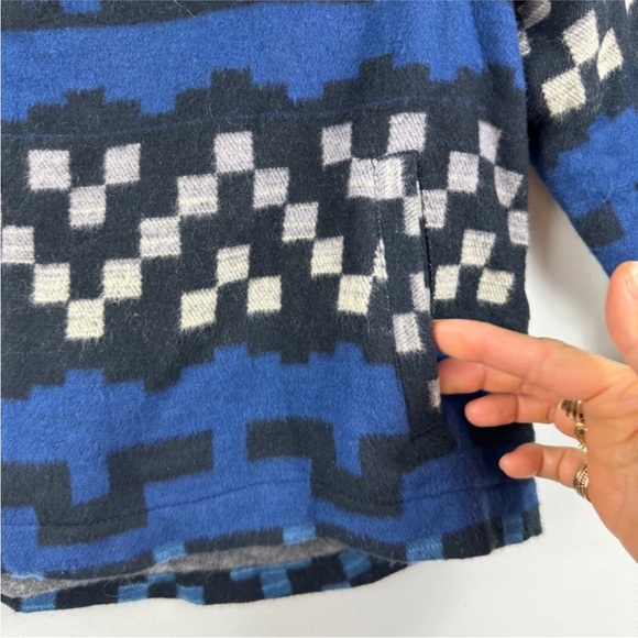 Boy + Girl 100% Cotton Blue Patterned Kids Jacket with Fringe NWT - Picture 9 of 11